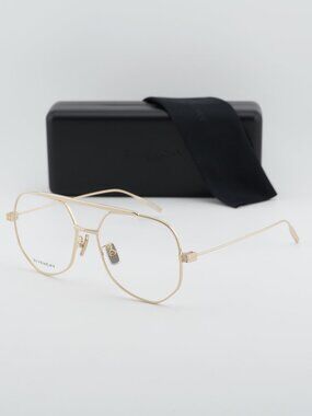 Givenchy GV50026U 032 Aviator Eyeglasses 56mm - Gold